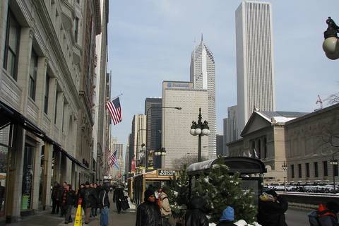 Michigan Avenue at Jackson Boulevard, Chicago, 2007